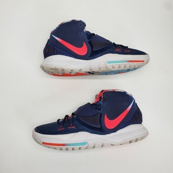 Nike Kyrie 6 “Team USA” Blue Red White Shoes Men Size 9 Irving BQ4630-402 - Picture 7 of 16